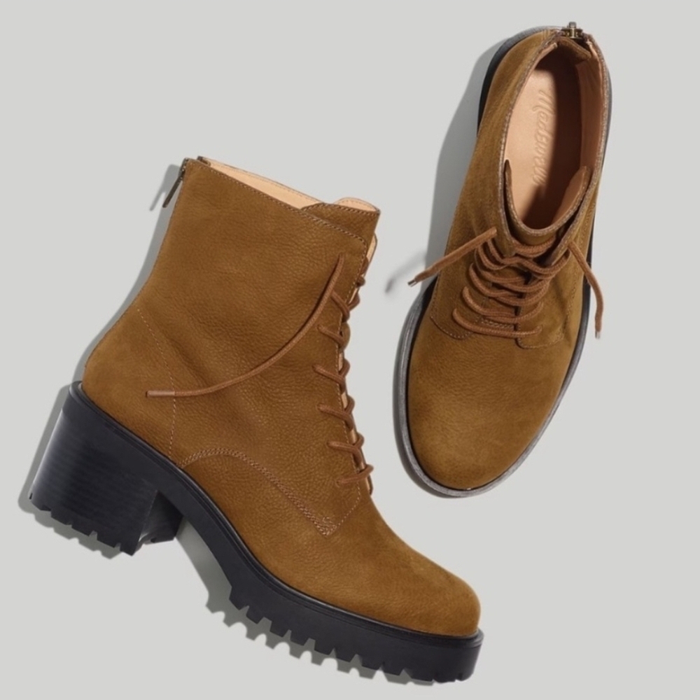 Madewell Bradley Lace-Up Lugsole Boots